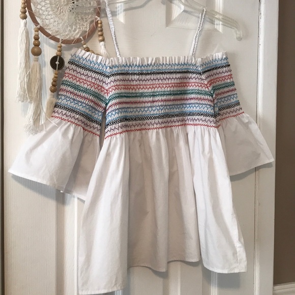 Endless rose Elasticized smocked panel top